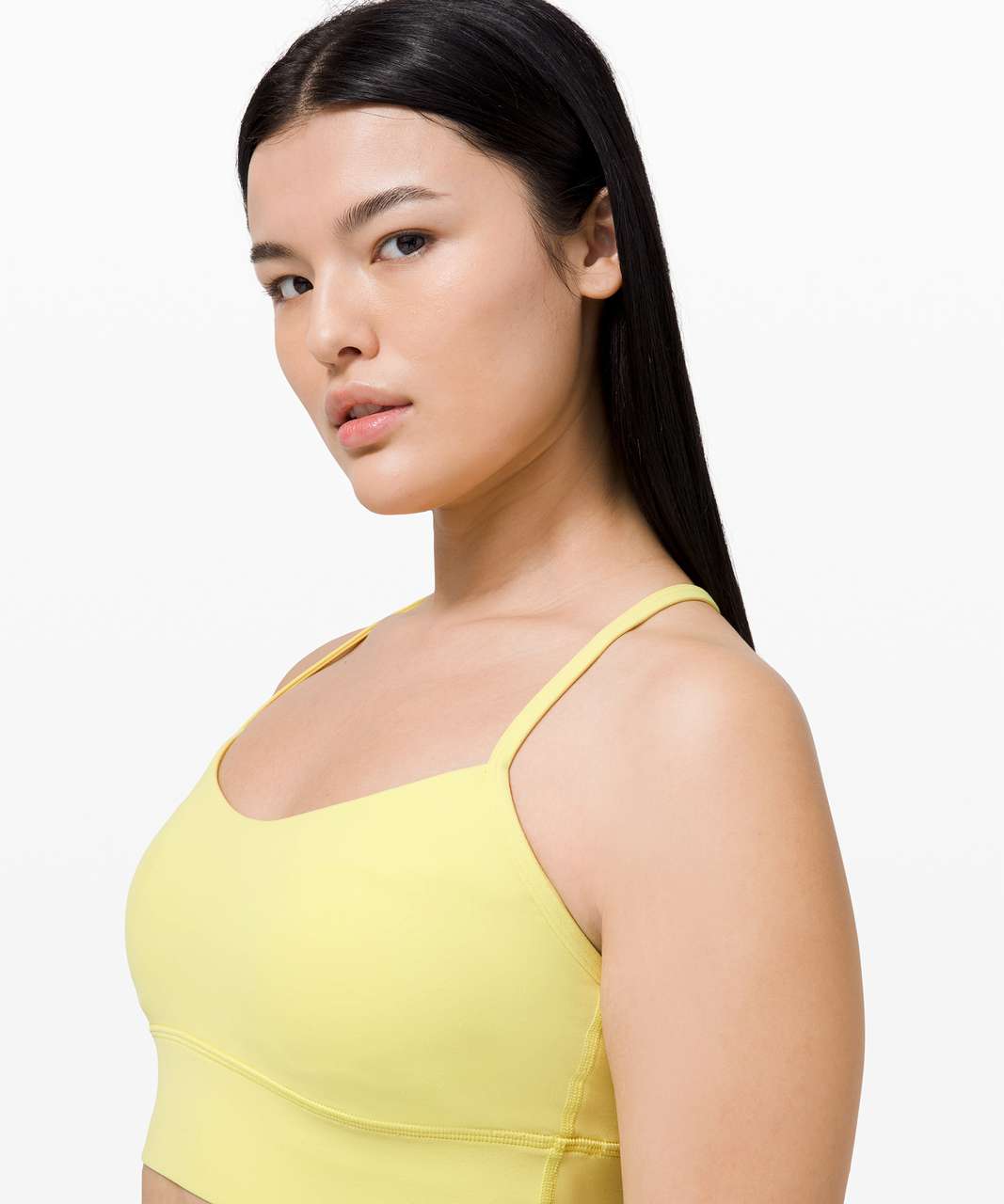 Lululemon Flow Y Bra Long Line Nulu *Light Support, B/C Cup - Lemon Vibe