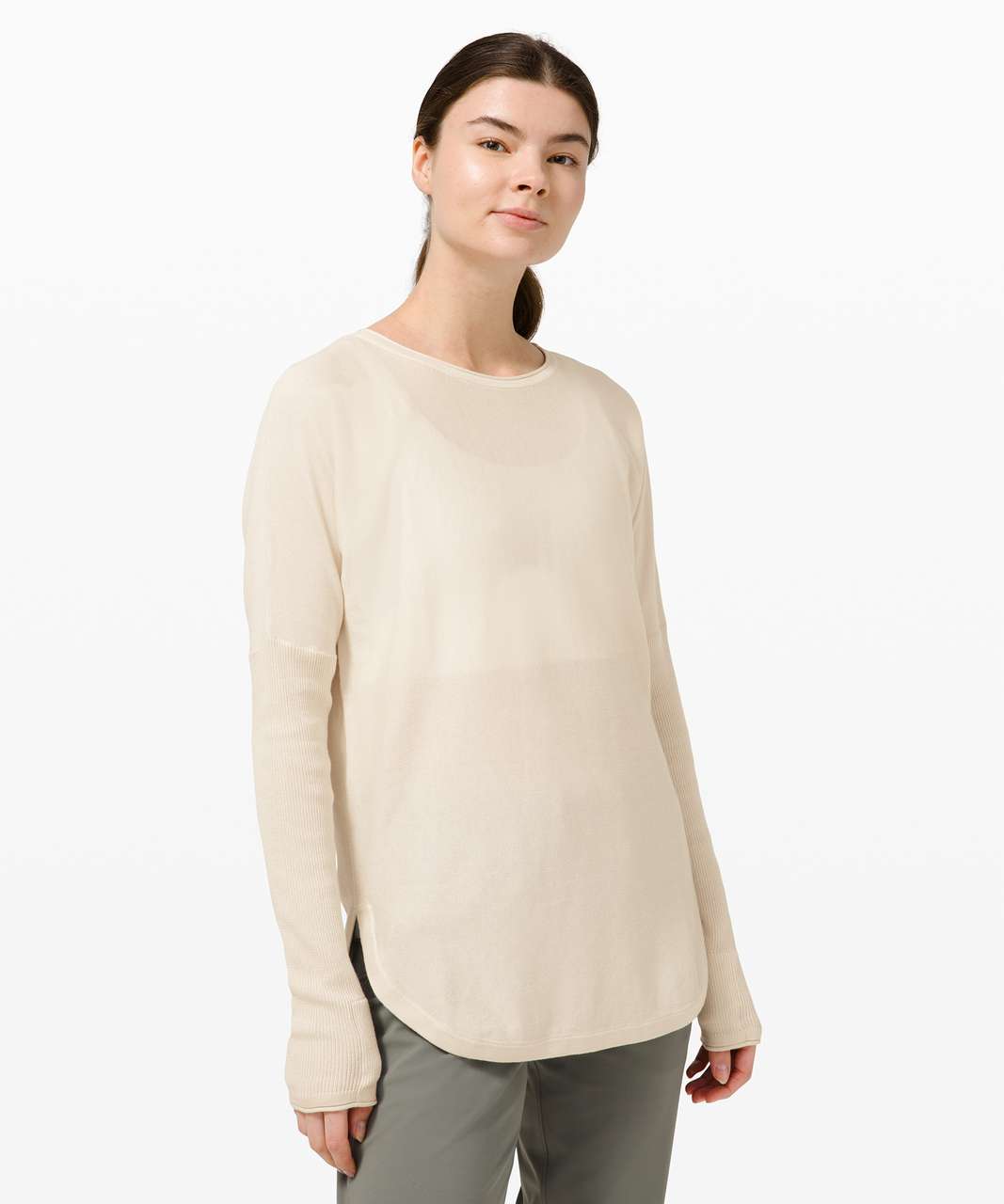 Lululemon Athletica Take It All In Sweater Heathered Tidewater