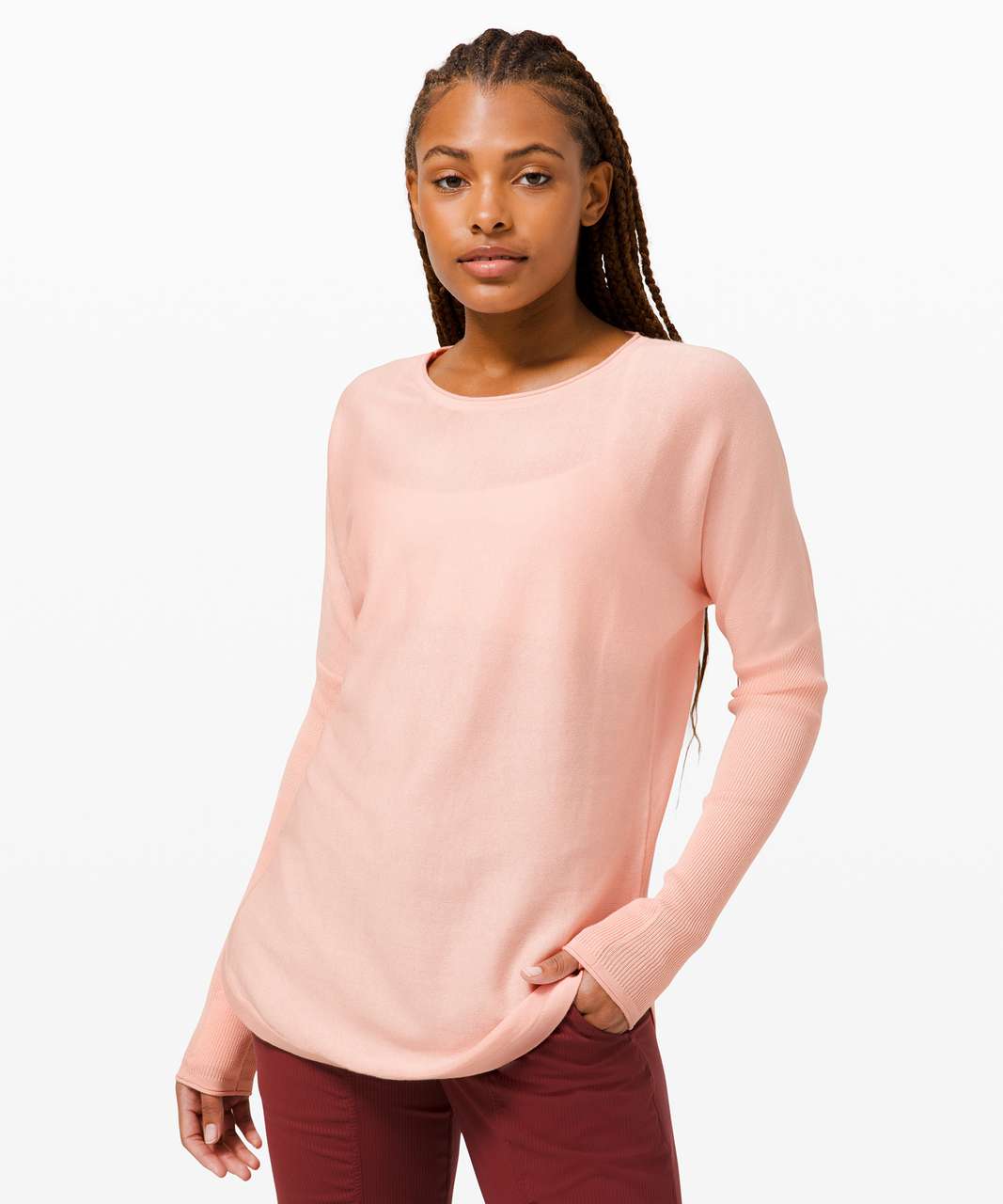 Lululemon Take it All In Sweater - Pink Mist - lulu fanatics