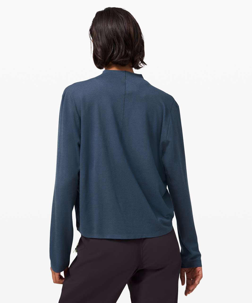 Lululemon Sarvada Mock Neck *lululemon lab - Iron Blue