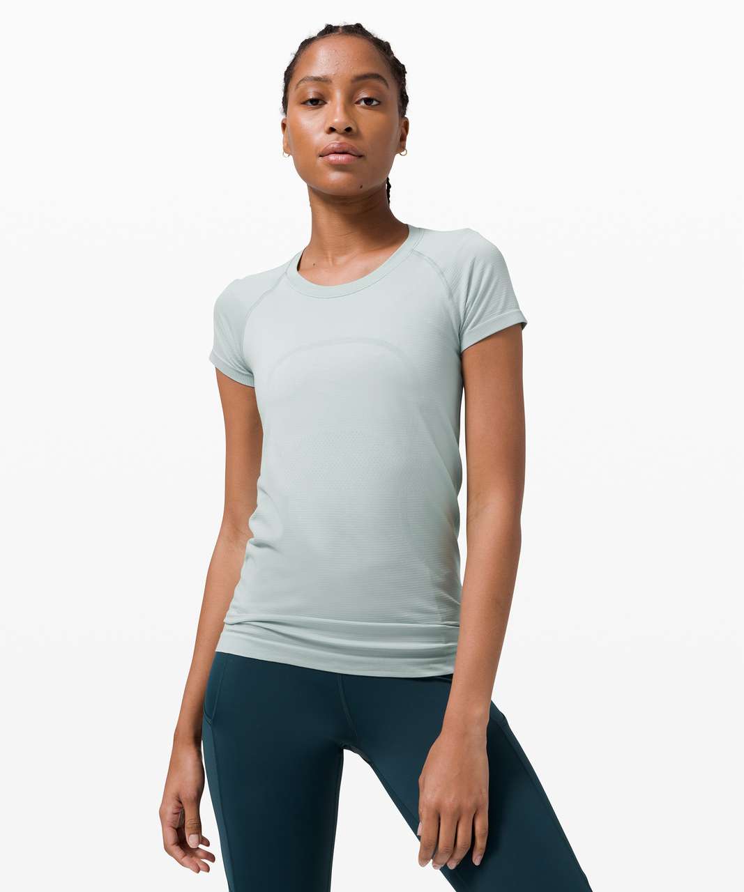 Lululemon Swiftly Tech Short Sleeve 2.0 - Hazy Jade / Hazy Jade - lulu  fanatics