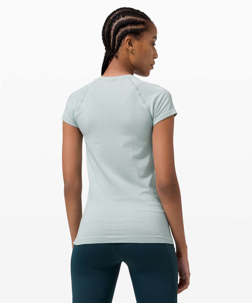 Lululemon Swiftly Tech Short Sleeve 2.0 - Chambray / Chambray - lulu  fanatics