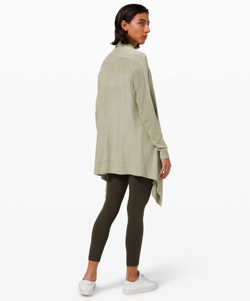 Lululemon Cashlu Knit Wrap - Heathered Rosemary Green