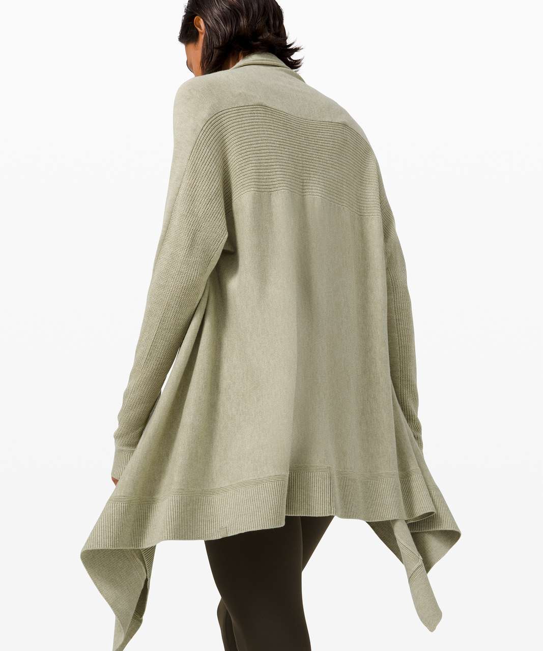 Lululemon Cashlu Knit Wrap - Heathered Rosemary Green