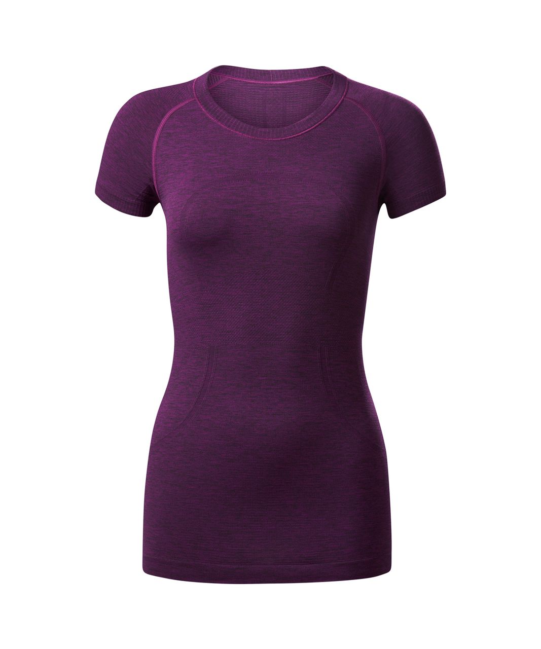 Lululemon Swiftly Tech Short Sleeve Crew - Black / Chilled Grape