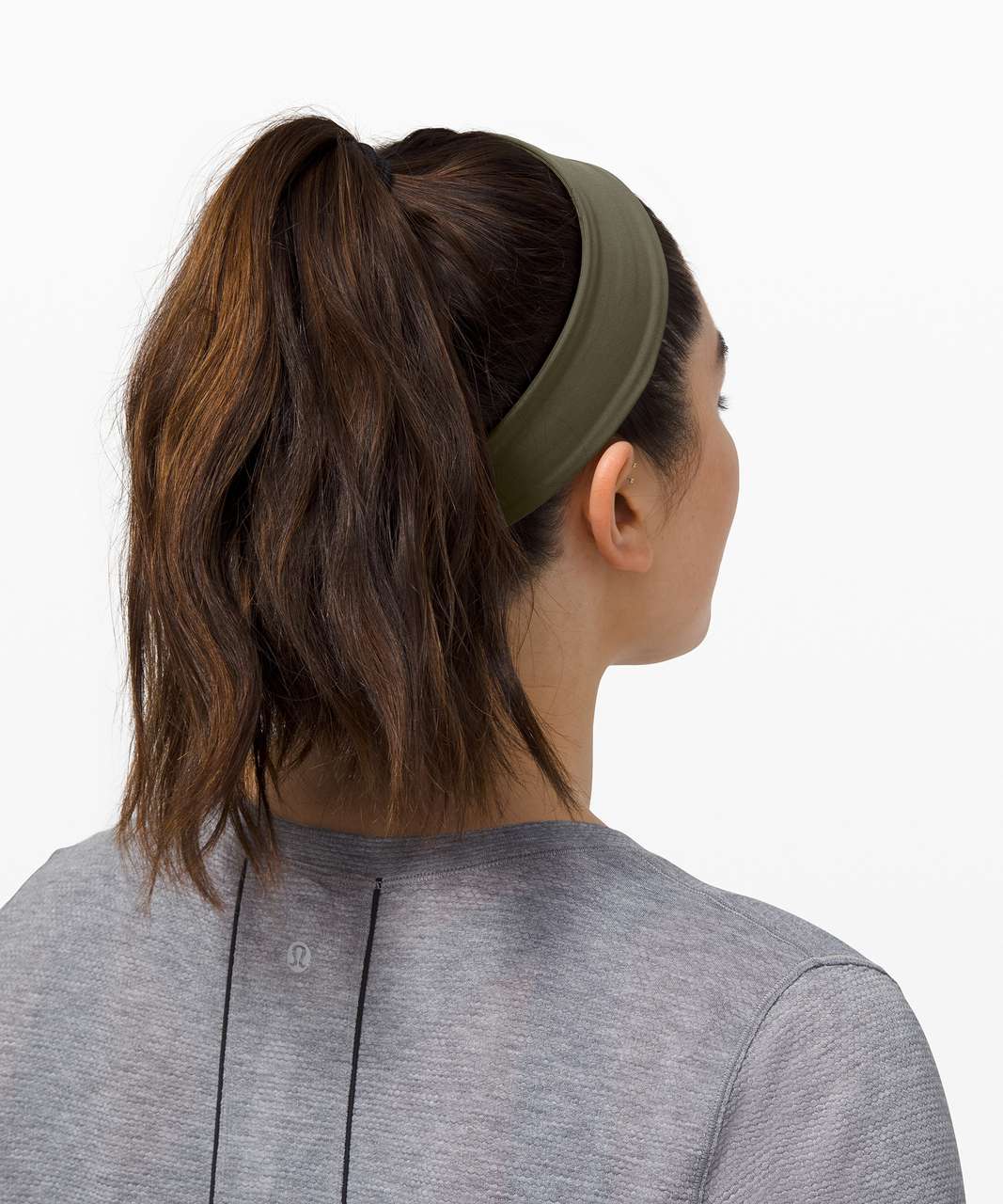 Lululemon Fly Away Tamer Headband II *Luxtreme - Army Green