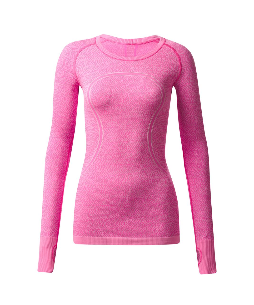 Lululemon Swiftly Tech Long Sleeve Crew - Heathered Raspberry Glo Light