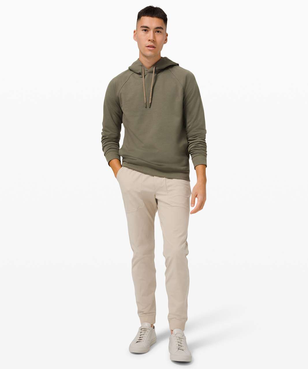 Lululemon City Sweat Pullover Hoodie French Terry - Medium Olive