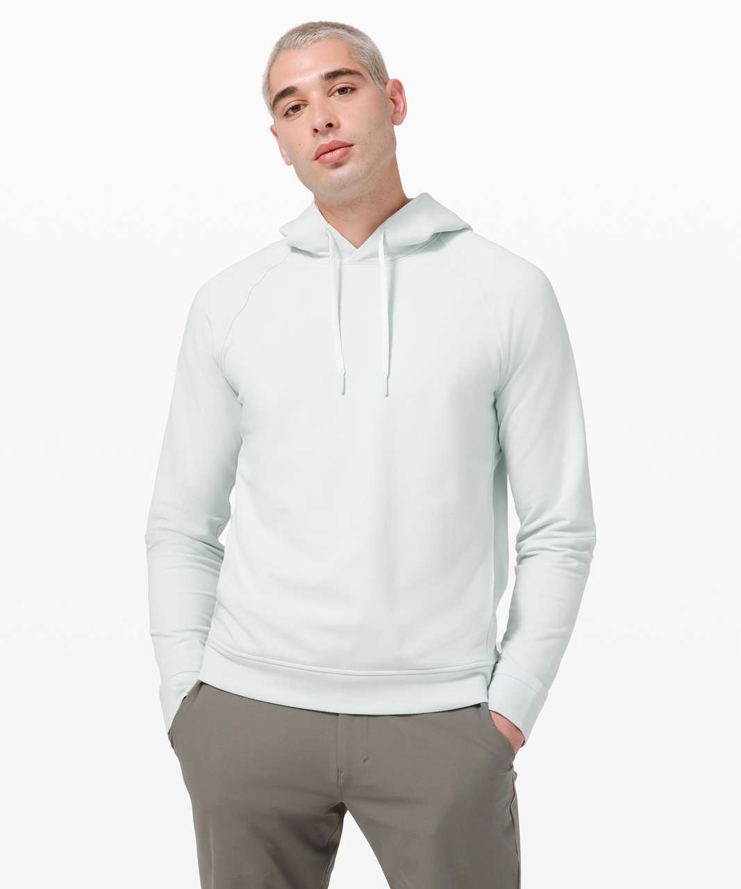 Lululemon City Sweat Pullover Hoodie - Heathered Ultra Light Grey - lulu  fanatics