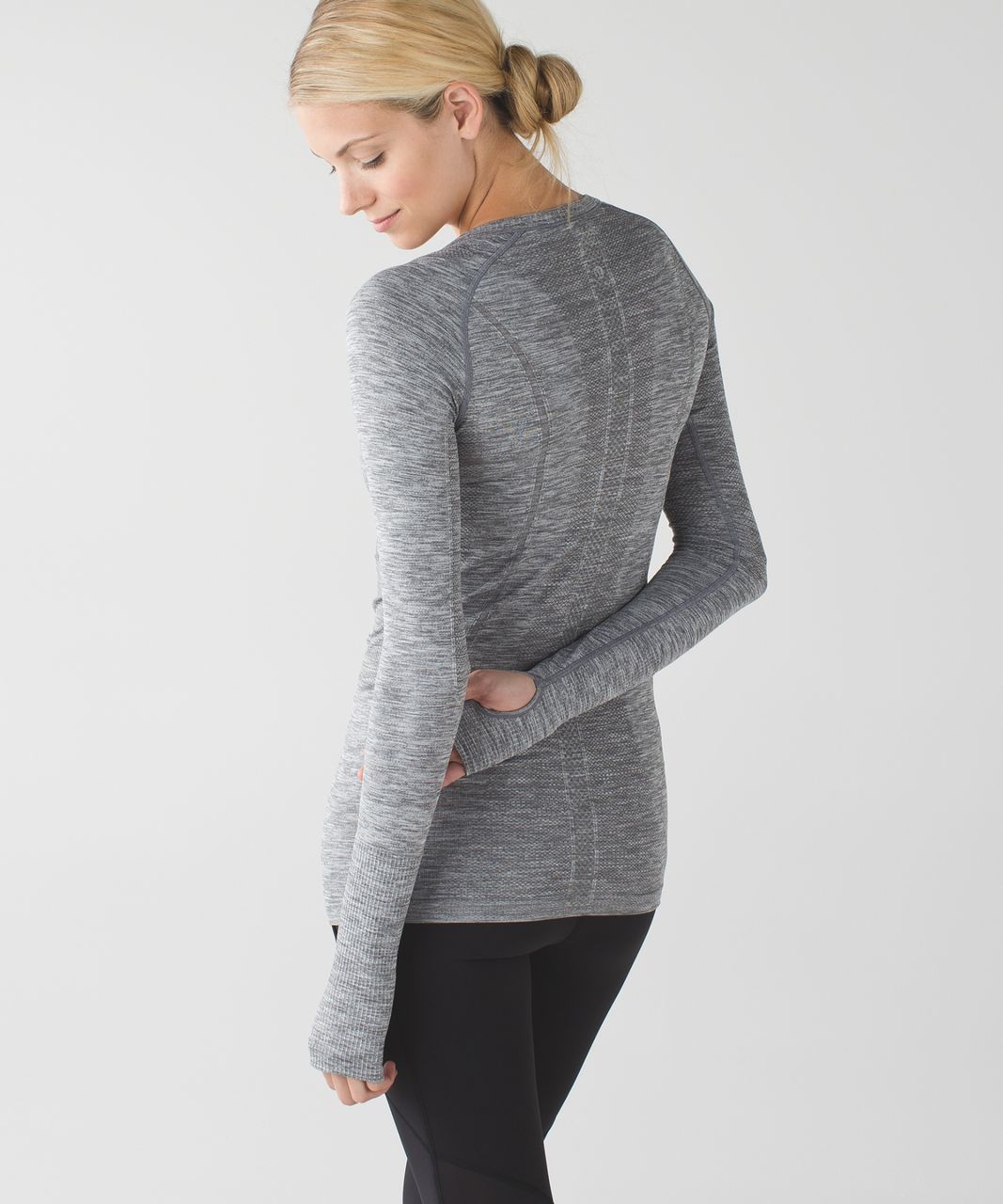 Lululemon Swiftly Tech Long Sleeve Crew - Heathered Slate