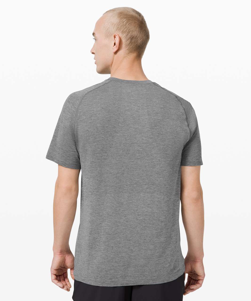 Lululemon Metal Vent Tech Short Sleeve V 2.0 - Slate / White - lulu fanatics