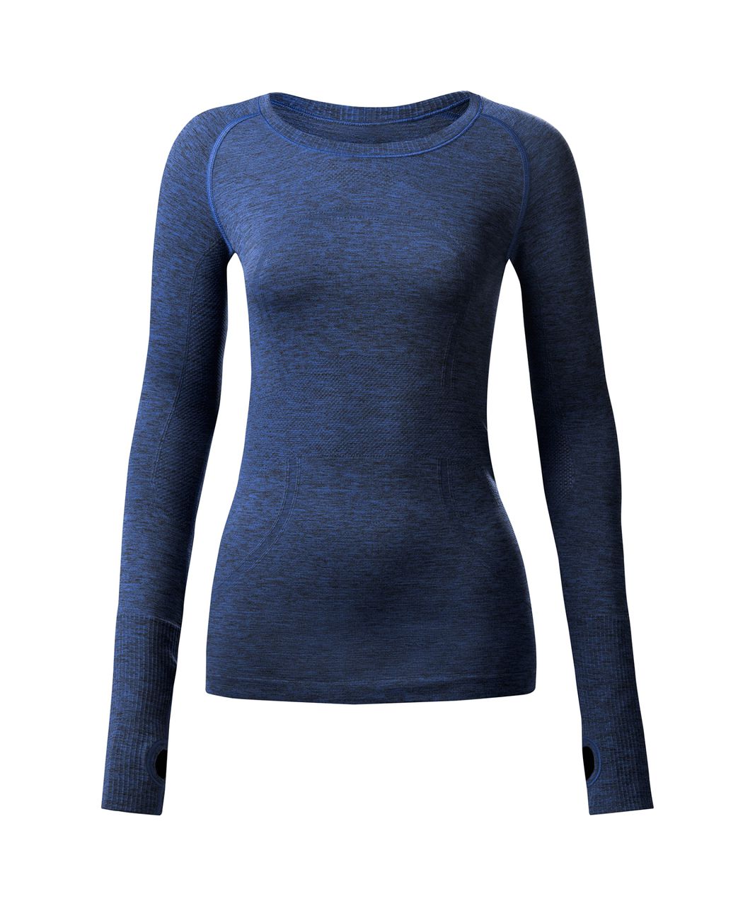 Lululemon Swiftly Tech Long Sleeve Crew - Black / Sapphire Blue - lulu  fanatics