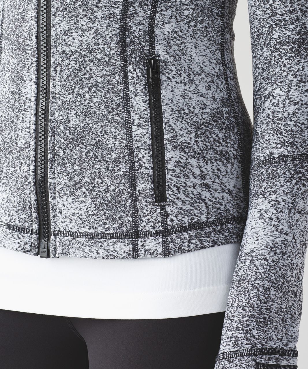 Lululemon Define Jacket - Luon Spray Jacquard White Black (First Release)