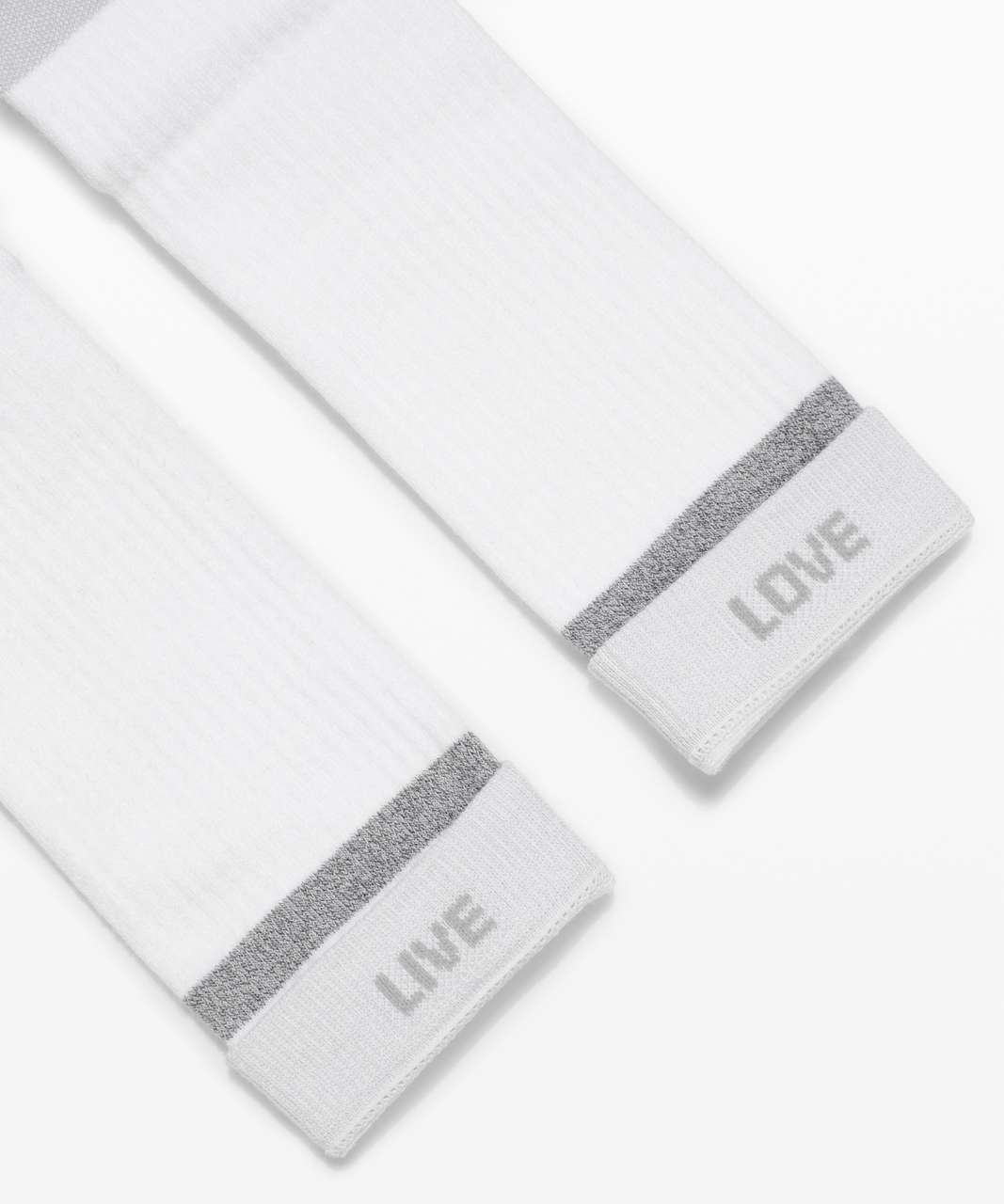 Lululemon Daily Stride Crew Sock Sport Stripe *3 Pack Boxed Set - White / Heather Grey / Black