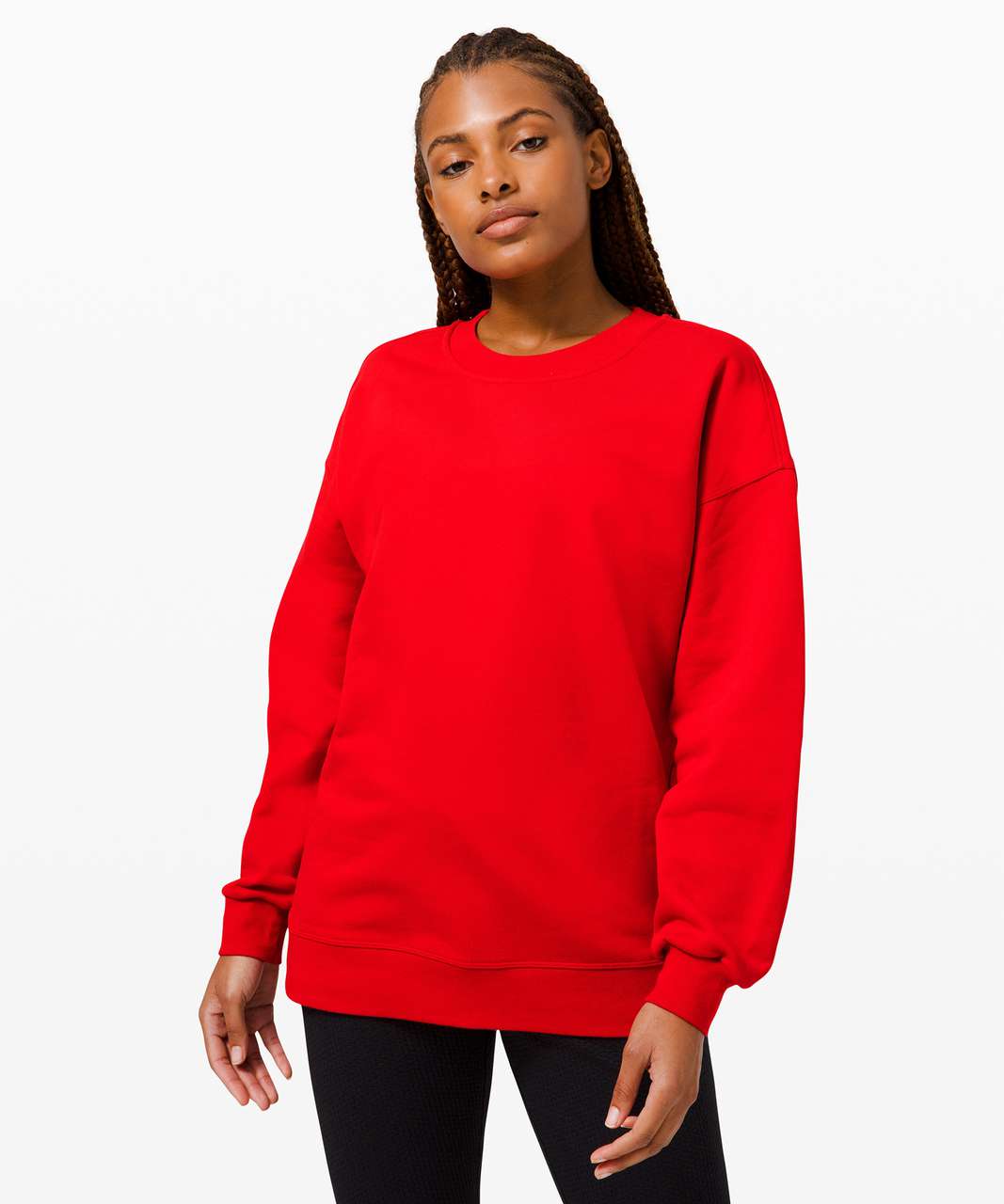 Lululemon Perfectly Oversized Crew - Dark Red