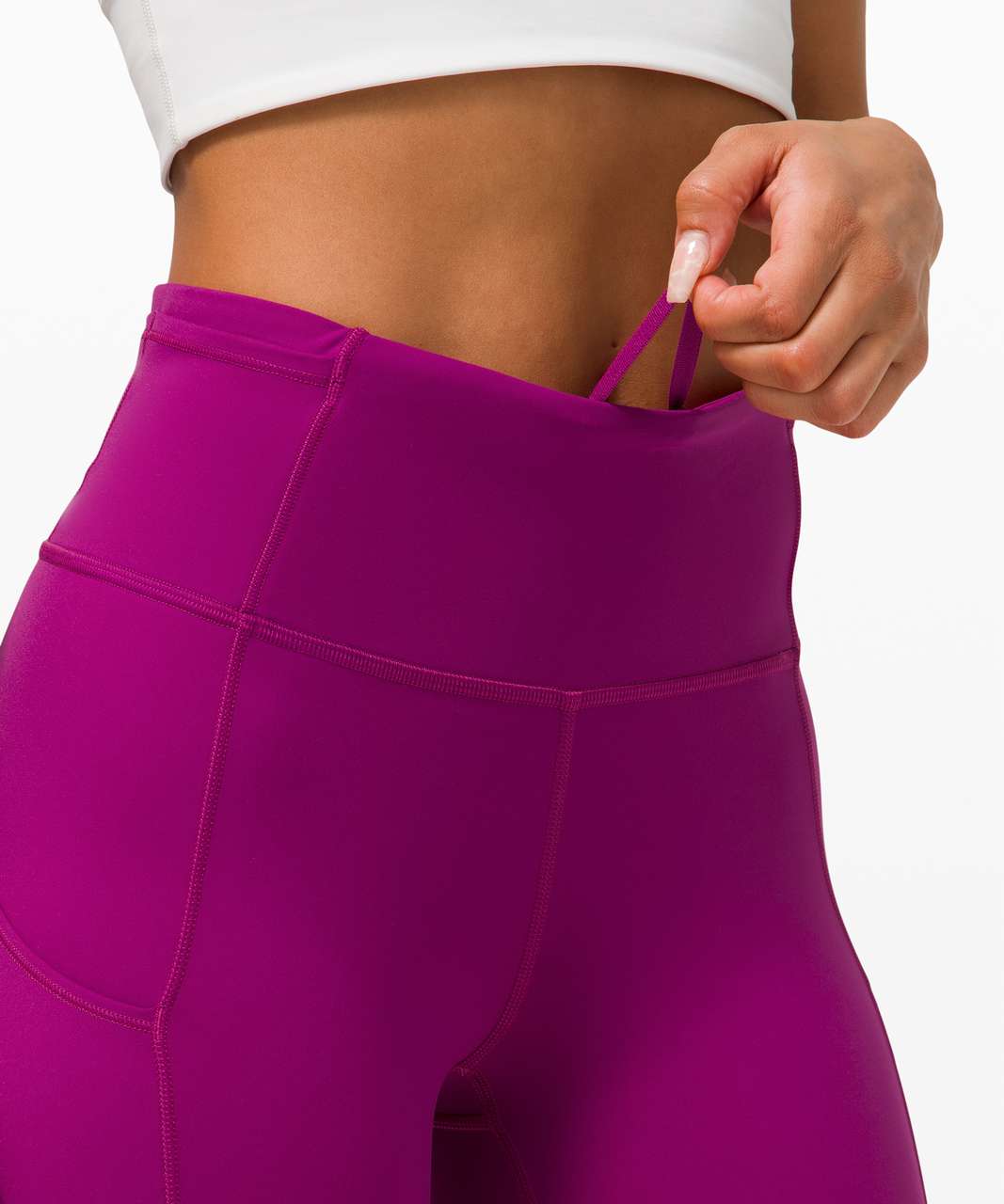 Lululemon Fast and Free High-Rise Crop II 23" *Non-Reflective - Deep Fuschia