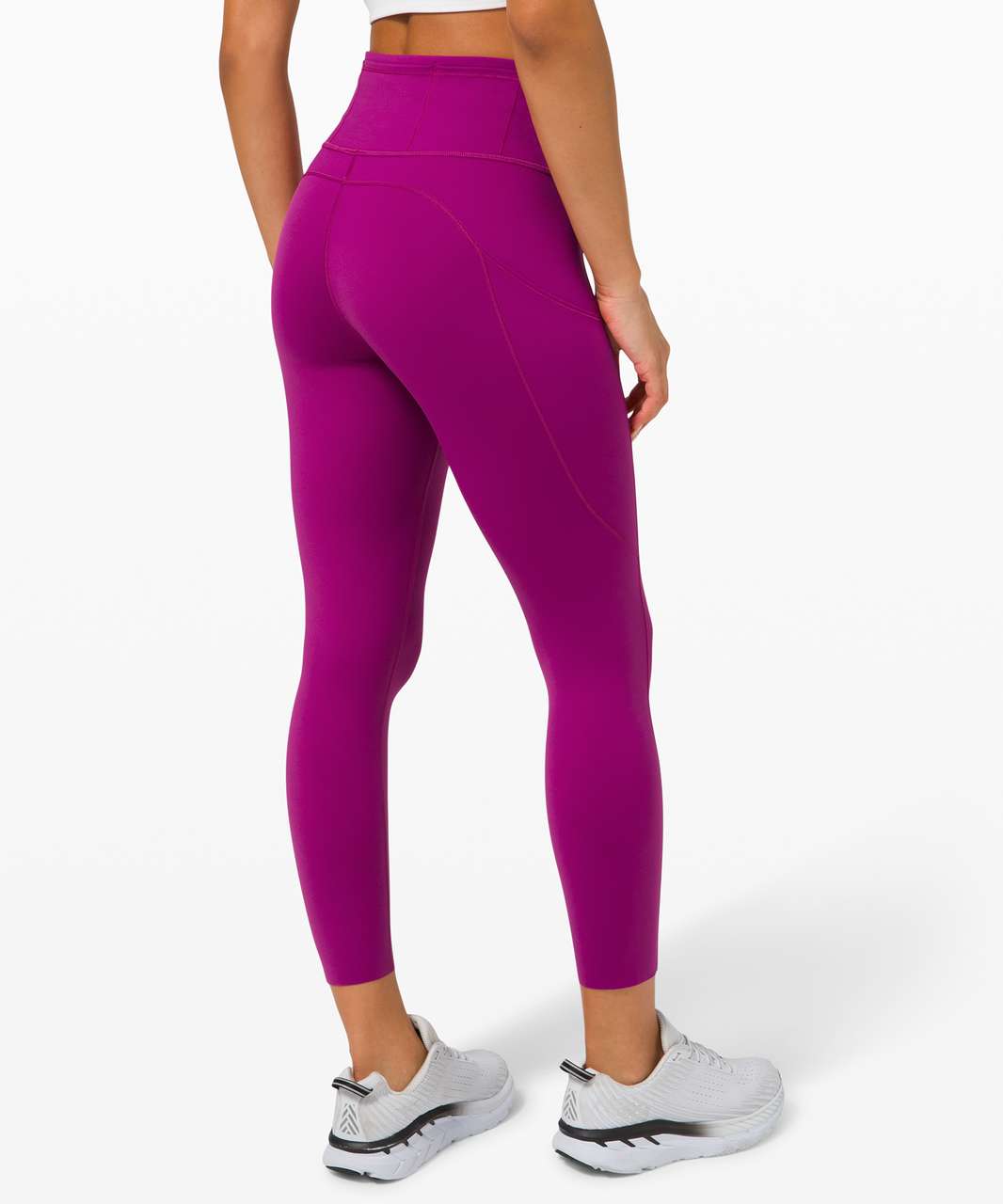 Cropped Colorblocked Leggings: Lululemon Throwback Inspire High-Rise Crop, Lululemon's Throwback Collection Is a Nod to the Brand's Early Bestsellers