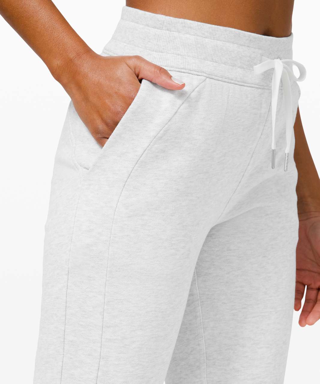 Lululemon Scuba High-Rise Jogger *Fleece 28 - Heathered Core Ultra Light  Grey - lulu fanatics