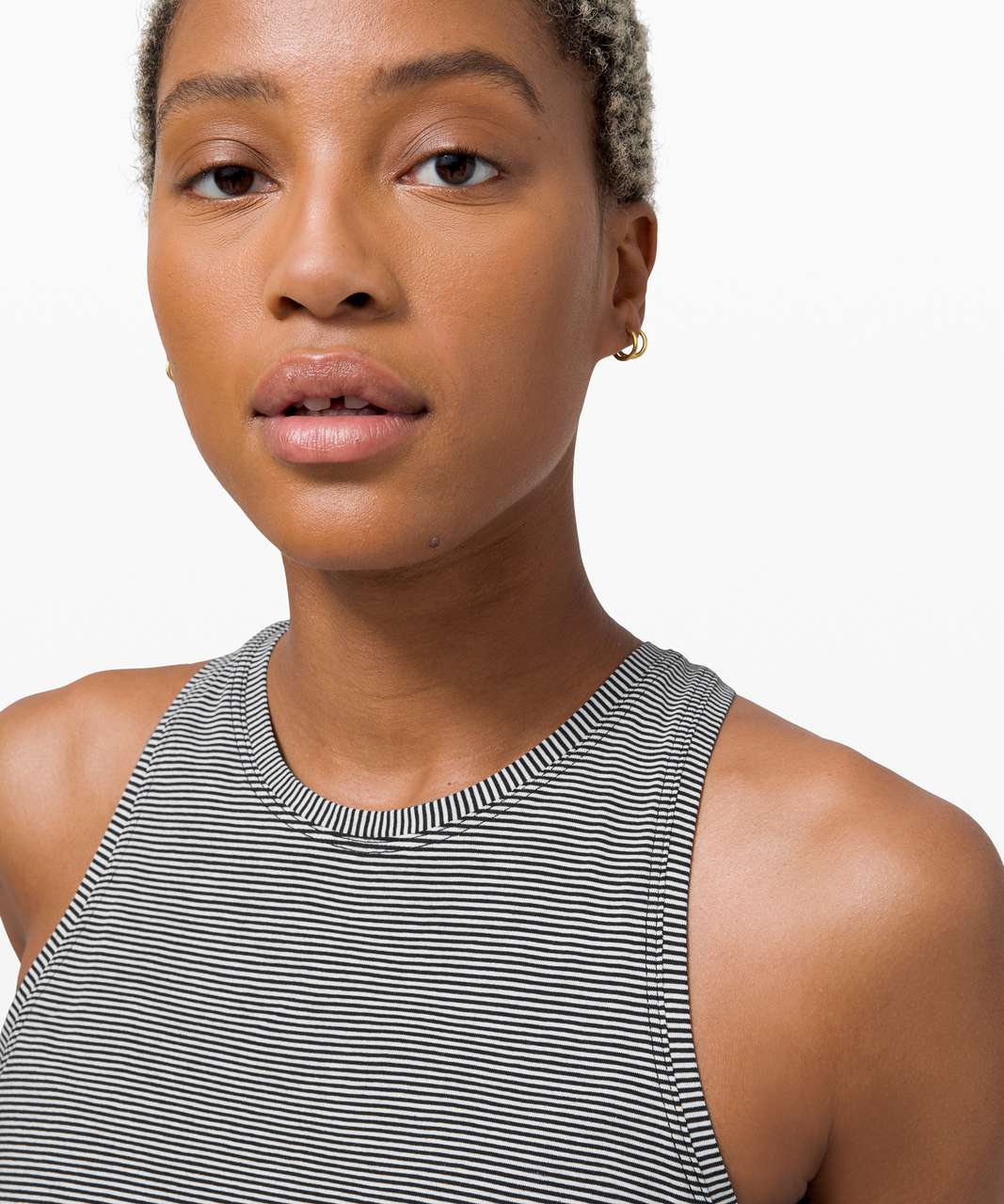 Lululemon All Tied Up Tank - Tonka Stripe Black White