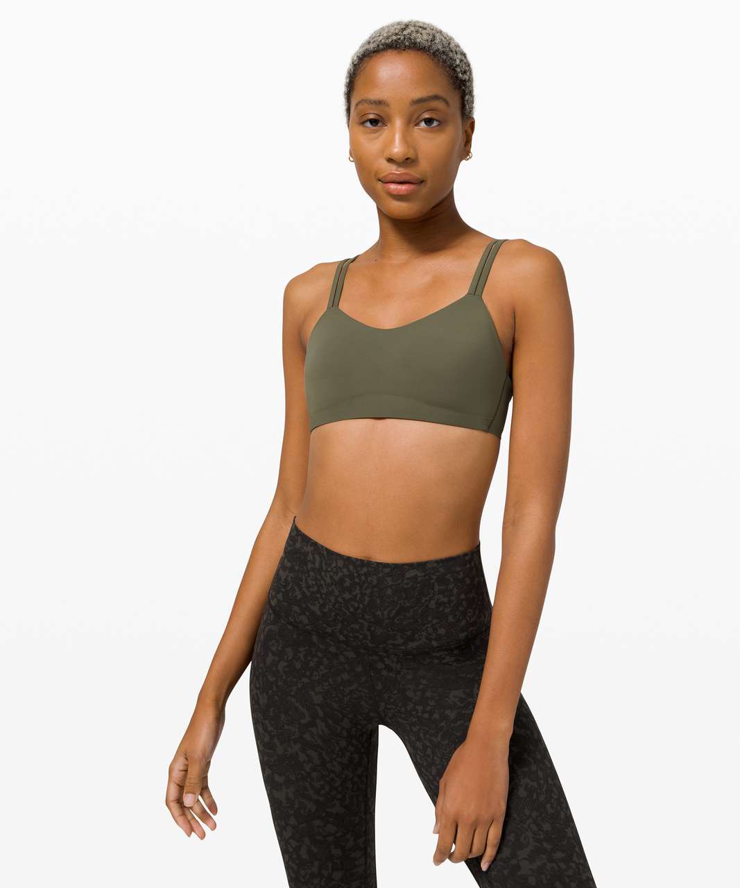 Lululemon Like a Cloud Longline Bra *Light Support, B/C Cup - Kohlrabi  Green - lulu fanatics