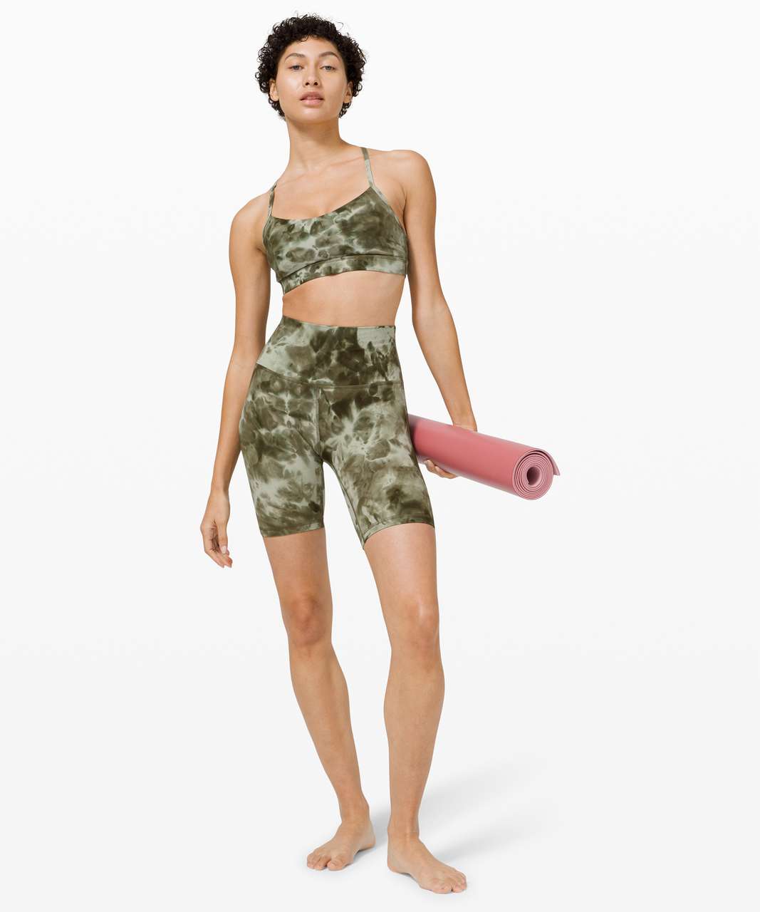 Lululemon Flow Y Bra Nulu *Light Support, B/C Cup Heritage 365 Camo Green  Twill Multi, Men's Fashion, Activewear on Carousell