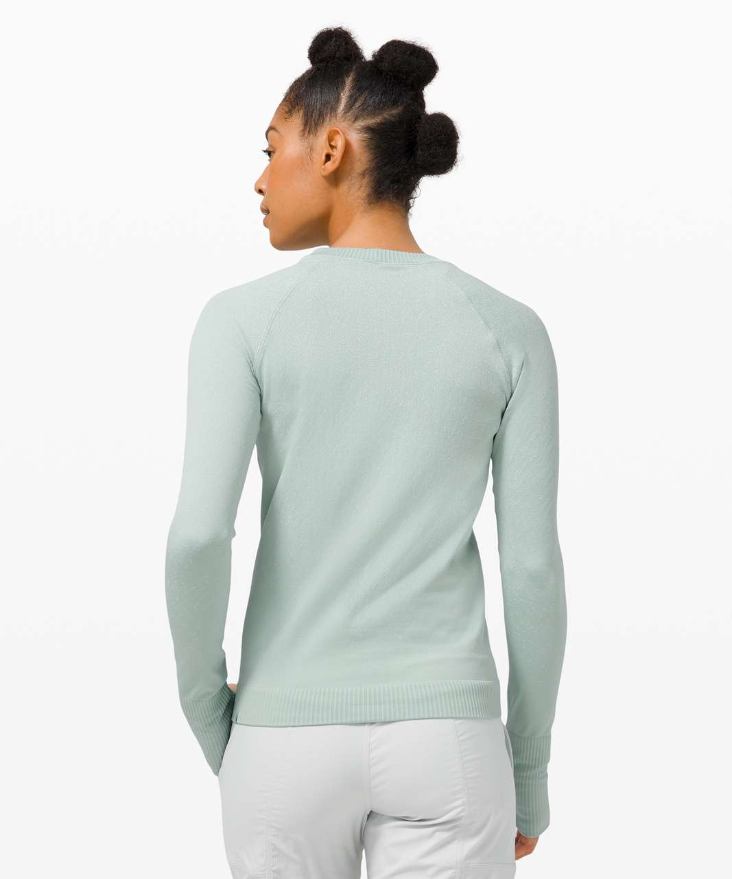 Lululemon Rest Less Cropped 1/2 Zip - Herringbone Fade Black / White - lulu  fanatics