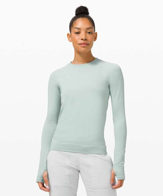 lululemon athletica, Tops, Lululemon Perfectly Oversized Crew Graphic In  Blue Nile