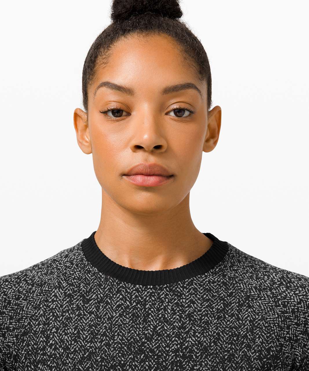 Lululemon Rest Less Pullover - Herringbone Fade Black / White