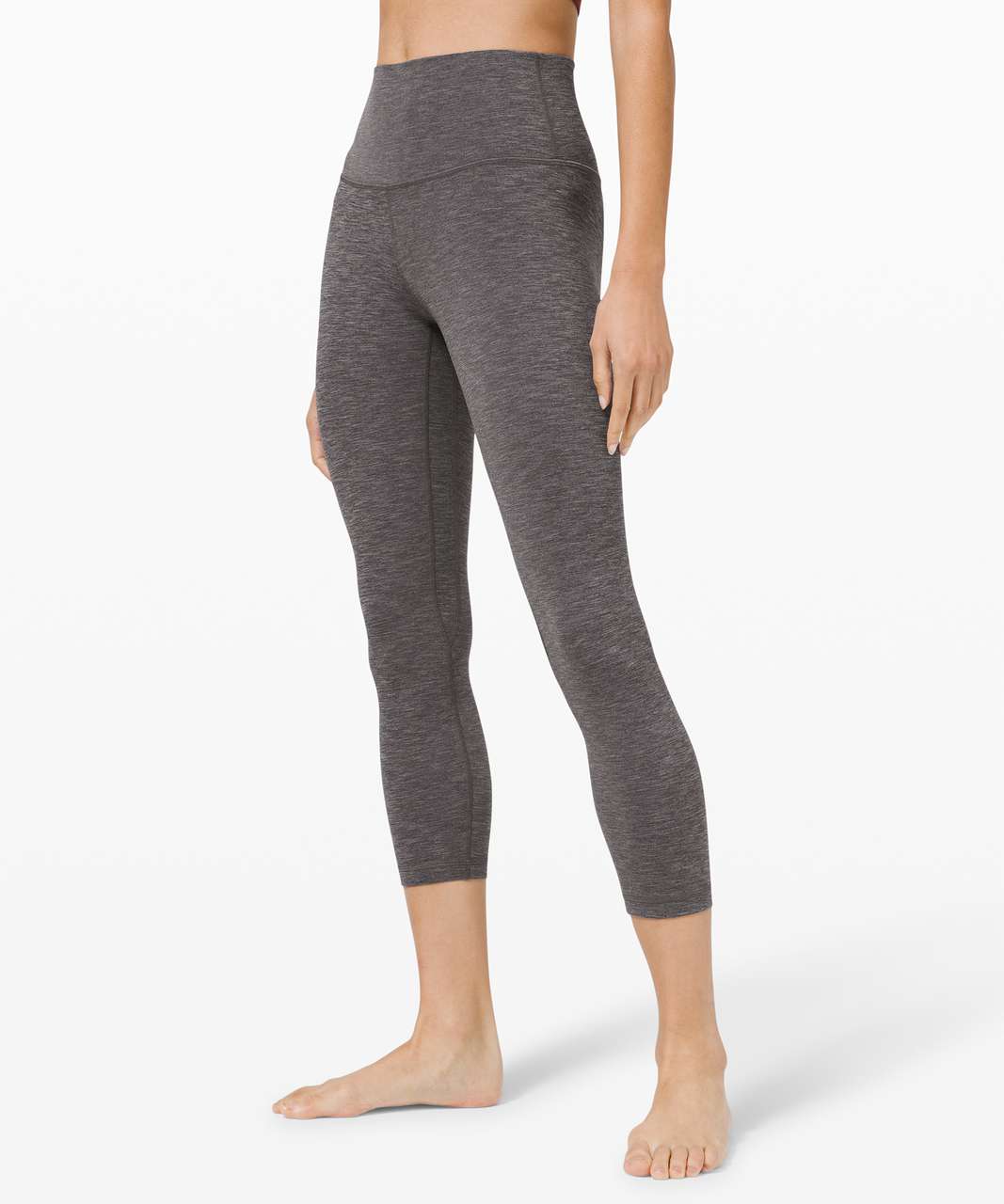 Lululemon Align Crop 23" - Heathered Black