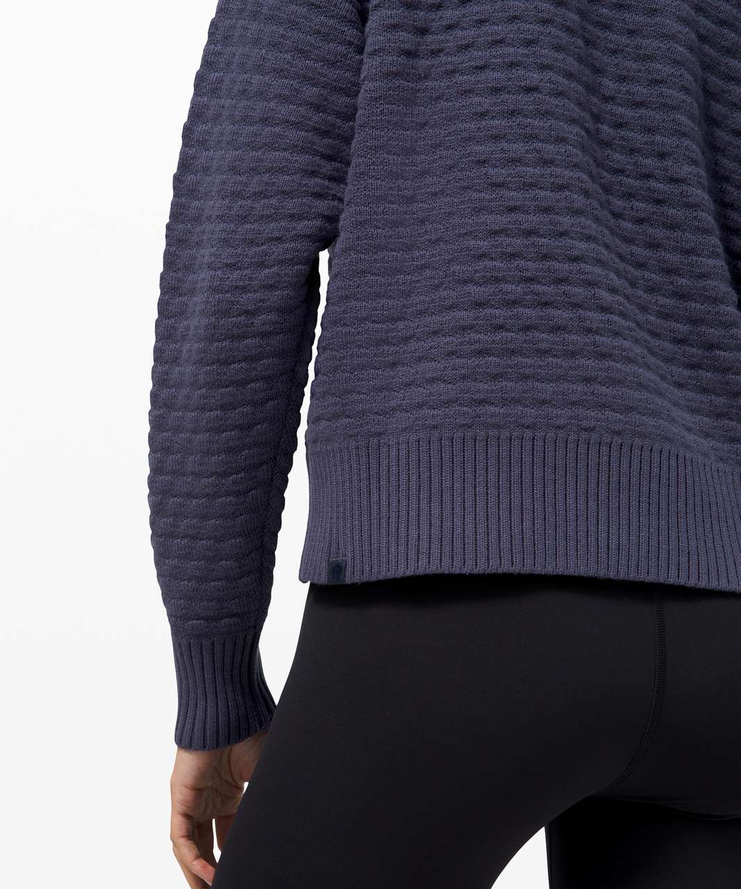 Lululemon Jacquard Multi-Texture Crew Neck Sweater - Heathered Vapor - lulu  fanatics