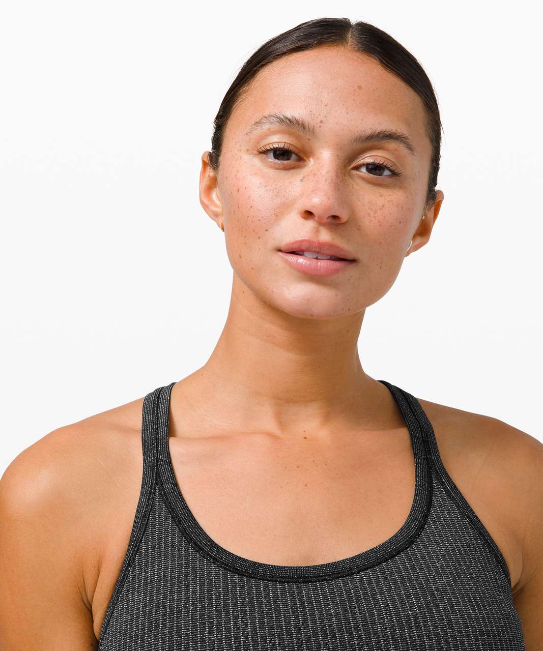 Lululemon Ebb to Street Racerback Bra *Shine - Black / Silver - lulu  fanatics