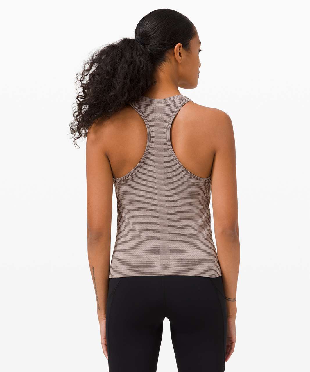 Lululemon Swiftly Tech Racerback 2.0 *Race Length - Tetra Stripe Asphalt Grey / Violet Verbena