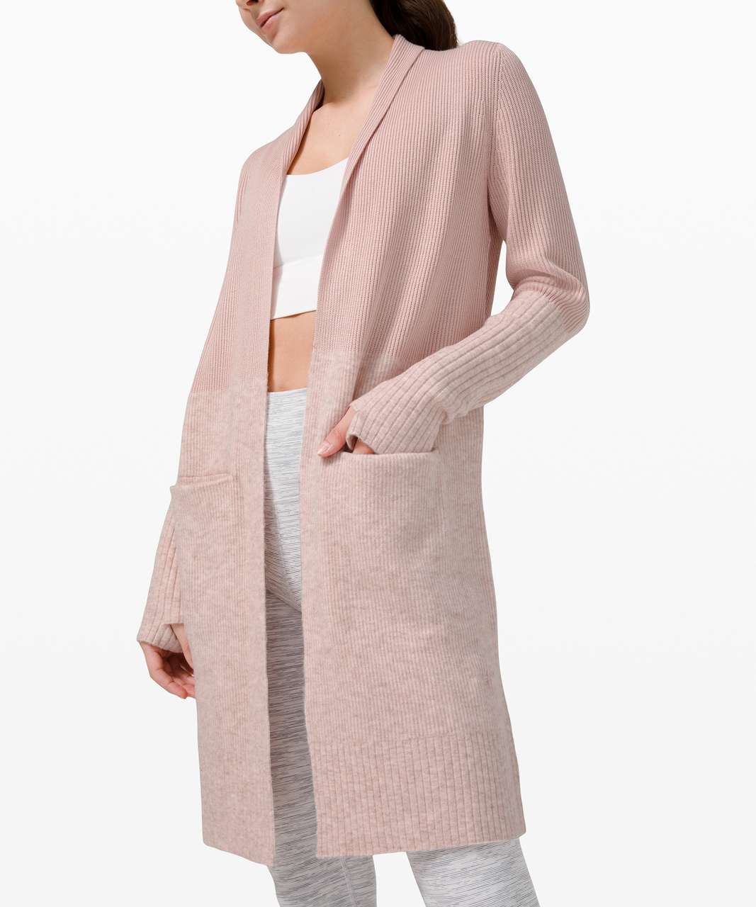 Lululemon Restful Intention Sweater Wrap - Pink Bliss / Heathered