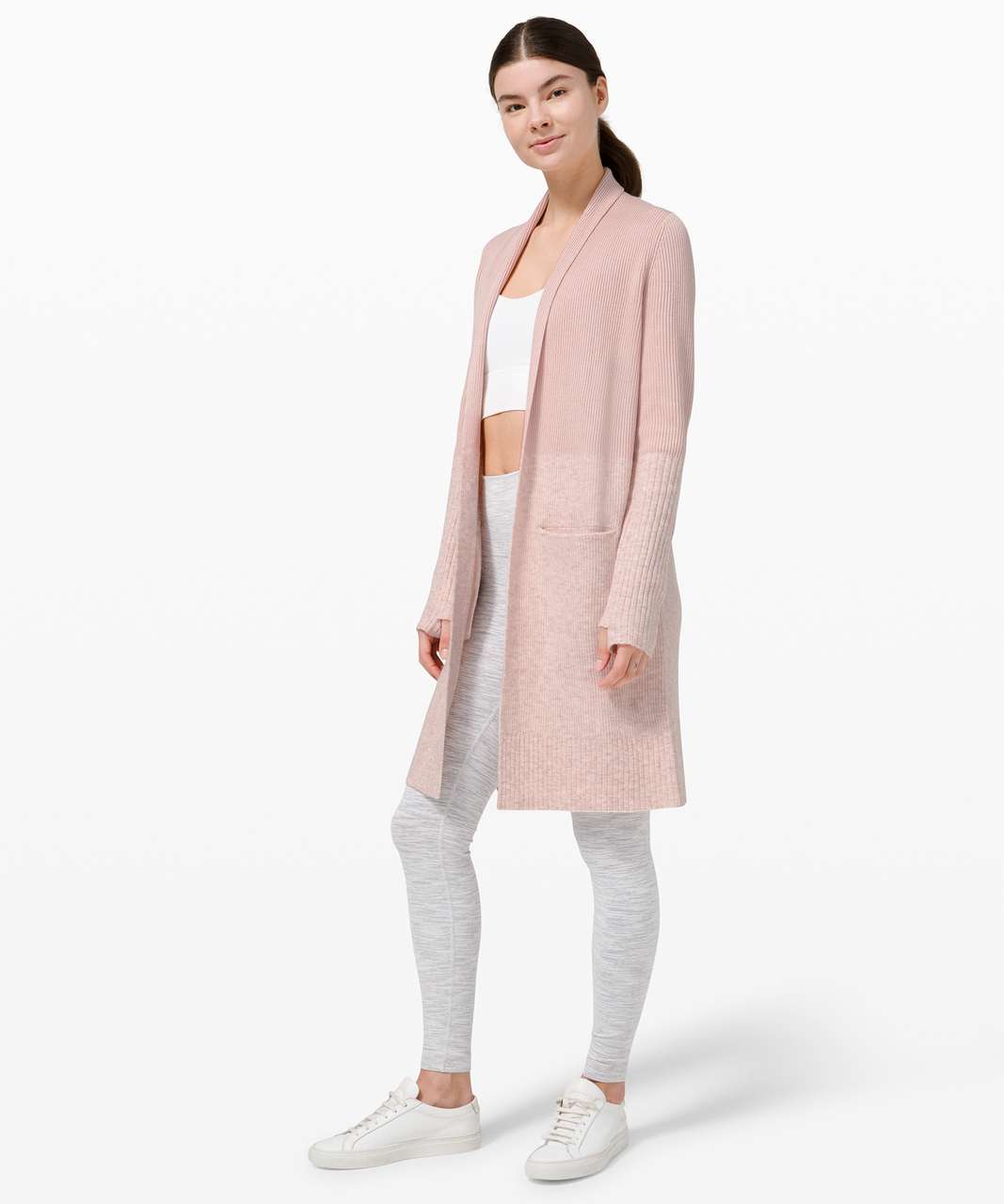 Lululemon Restful Intention Sweater Wrap - Pink Bliss / Heathered Pink Bliss