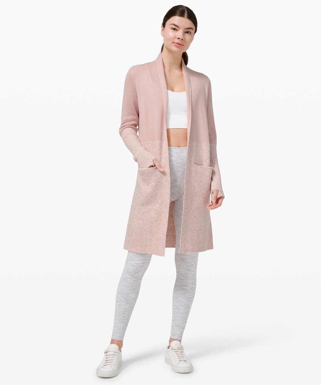 Lululemon Restful Intention Sweater Wrap - Pink Bliss / Heathered Pink Bliss