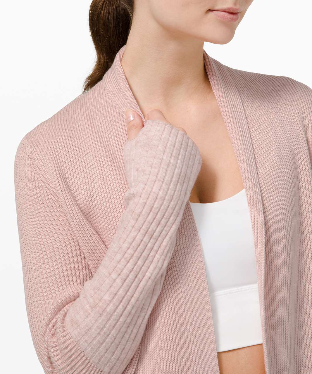 Lululemon Restful Intention Sweater Wrap - Pink Bliss / Heathered Pink Bliss
