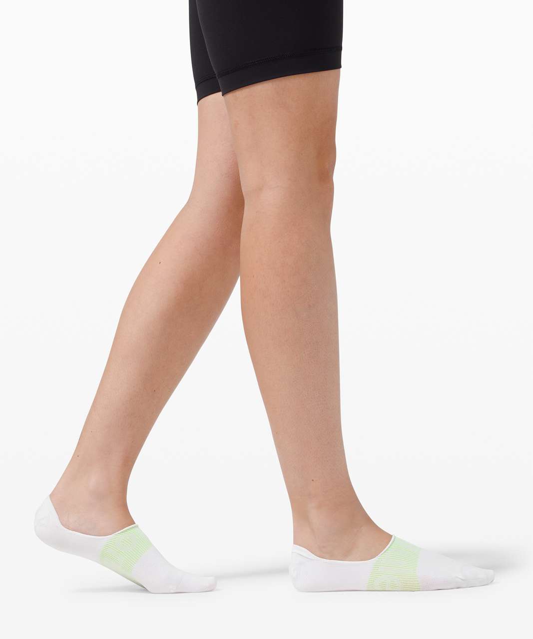 Lululemon Daily Stride No Show Sock *3 Pack - White / Pink Punch / Neo Mint