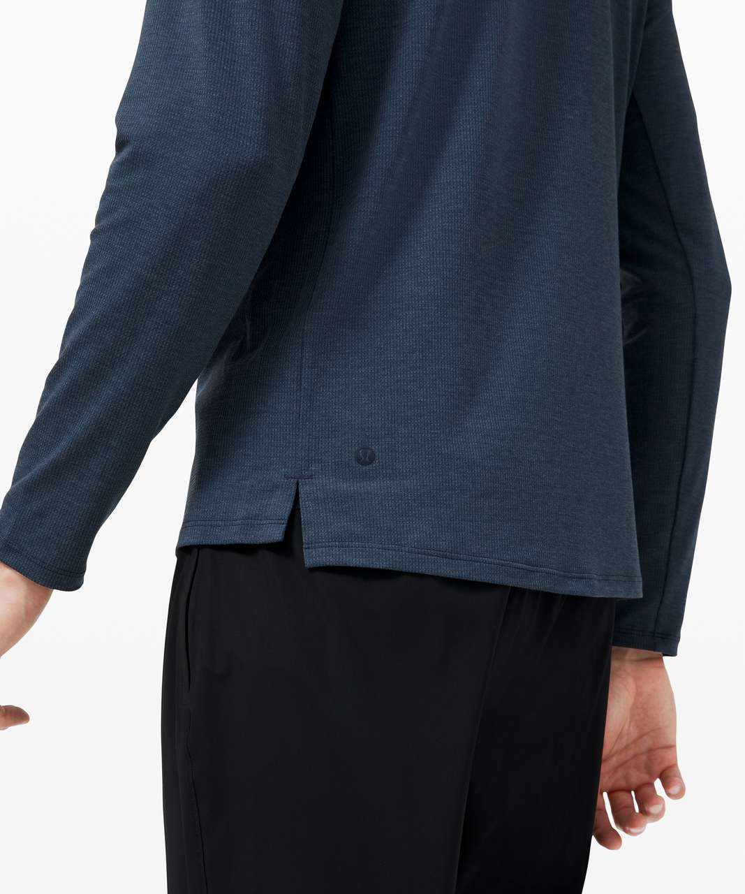 Lululemon Reinstate Long Sleeve Henley - Heathered True Navy