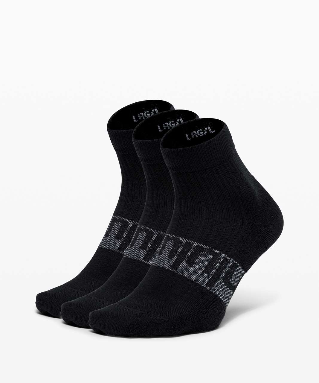 Lululemon Daily Stride Mid Crew Sock *3 Pack - Black