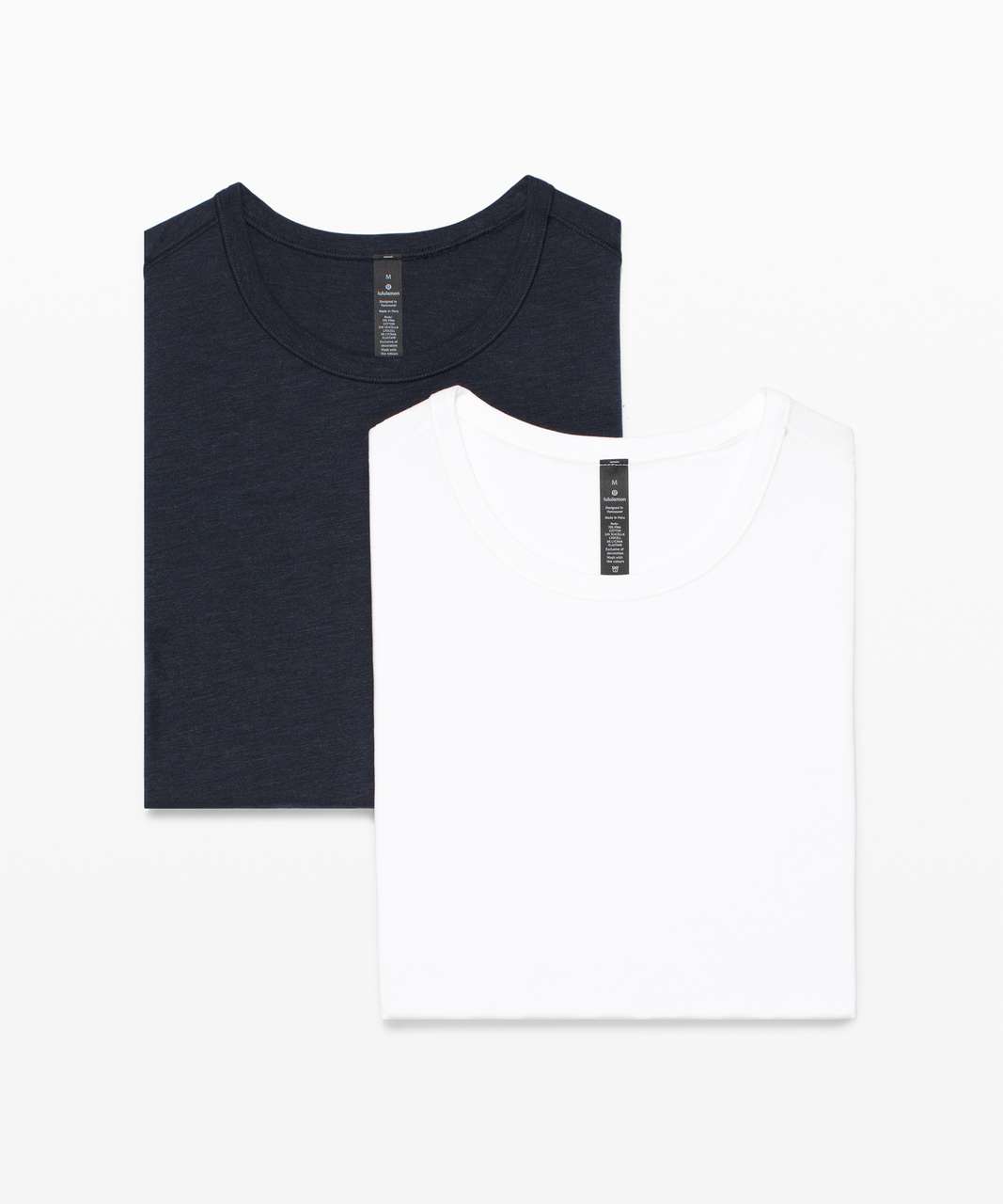 Lululemon 5 Year Basic Tee *2 Pack - Heathered Nautical Navy / White