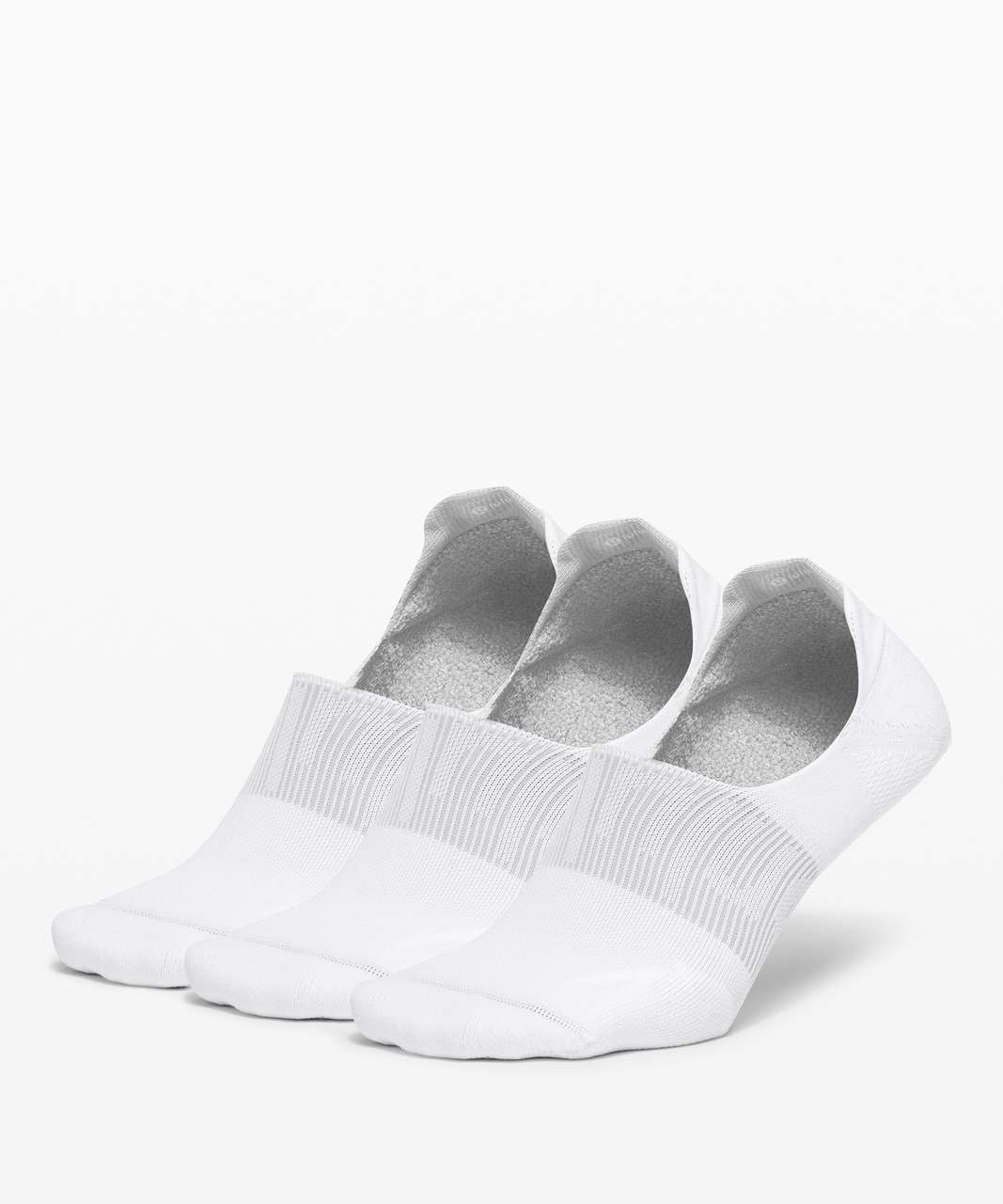 Lululemon Power Stride No-Show Sock with Active Grip *3 Pack - White