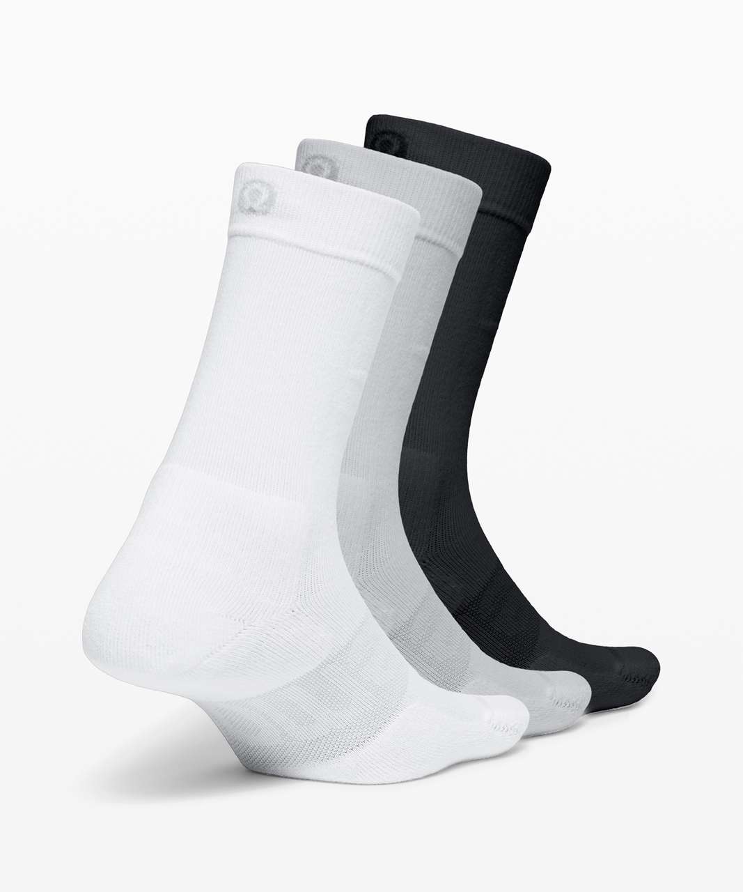 Lululemon Daily Stride Crew Sock *3 Pack - White / Heather Grey / Black ...