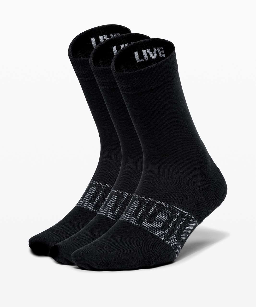 Lululemon Daily Stride Crew Sock *3 Pack - Black