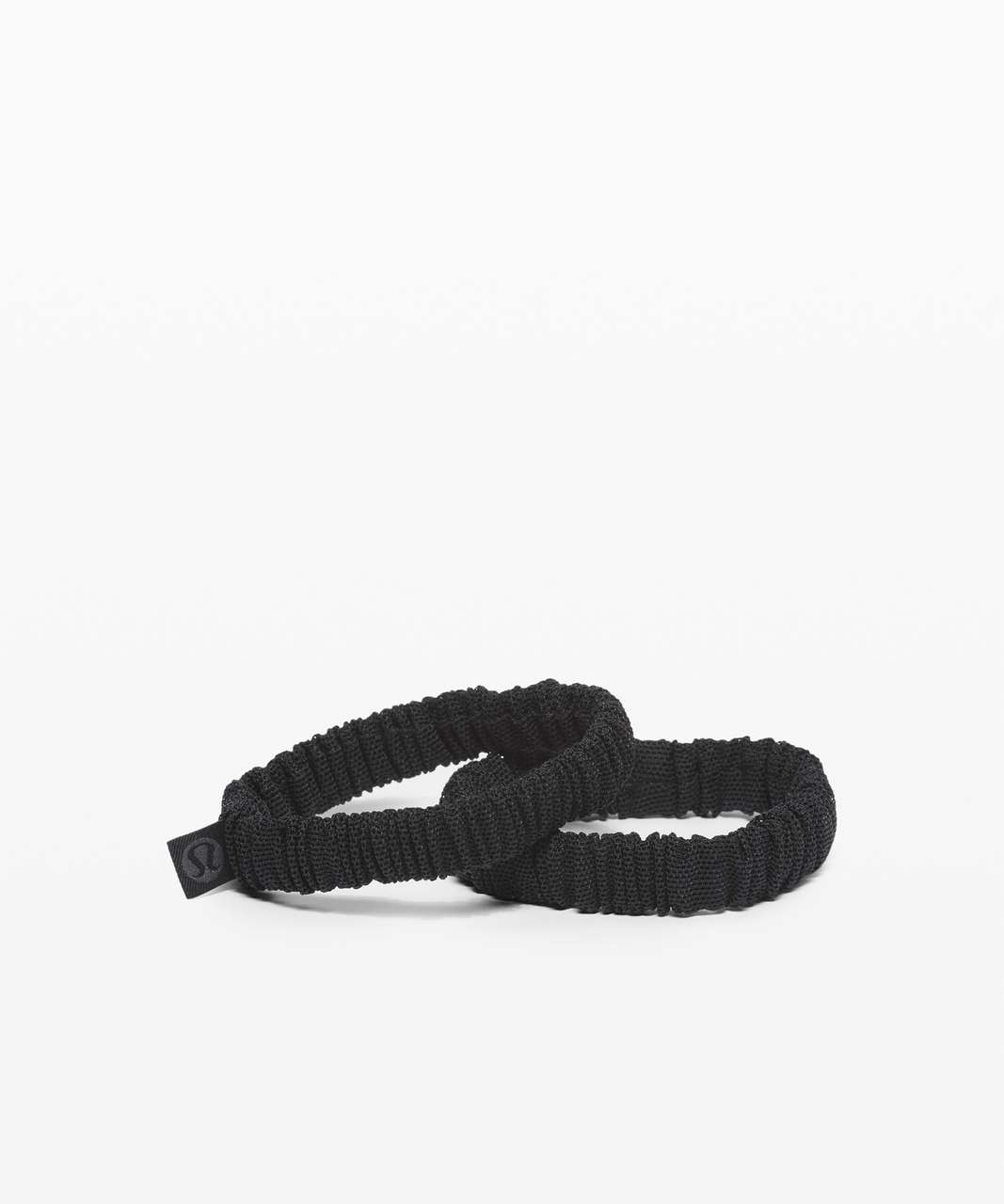 Lululemon Skinny Scrunchie Power Mesh *2 Pack - Black / Black