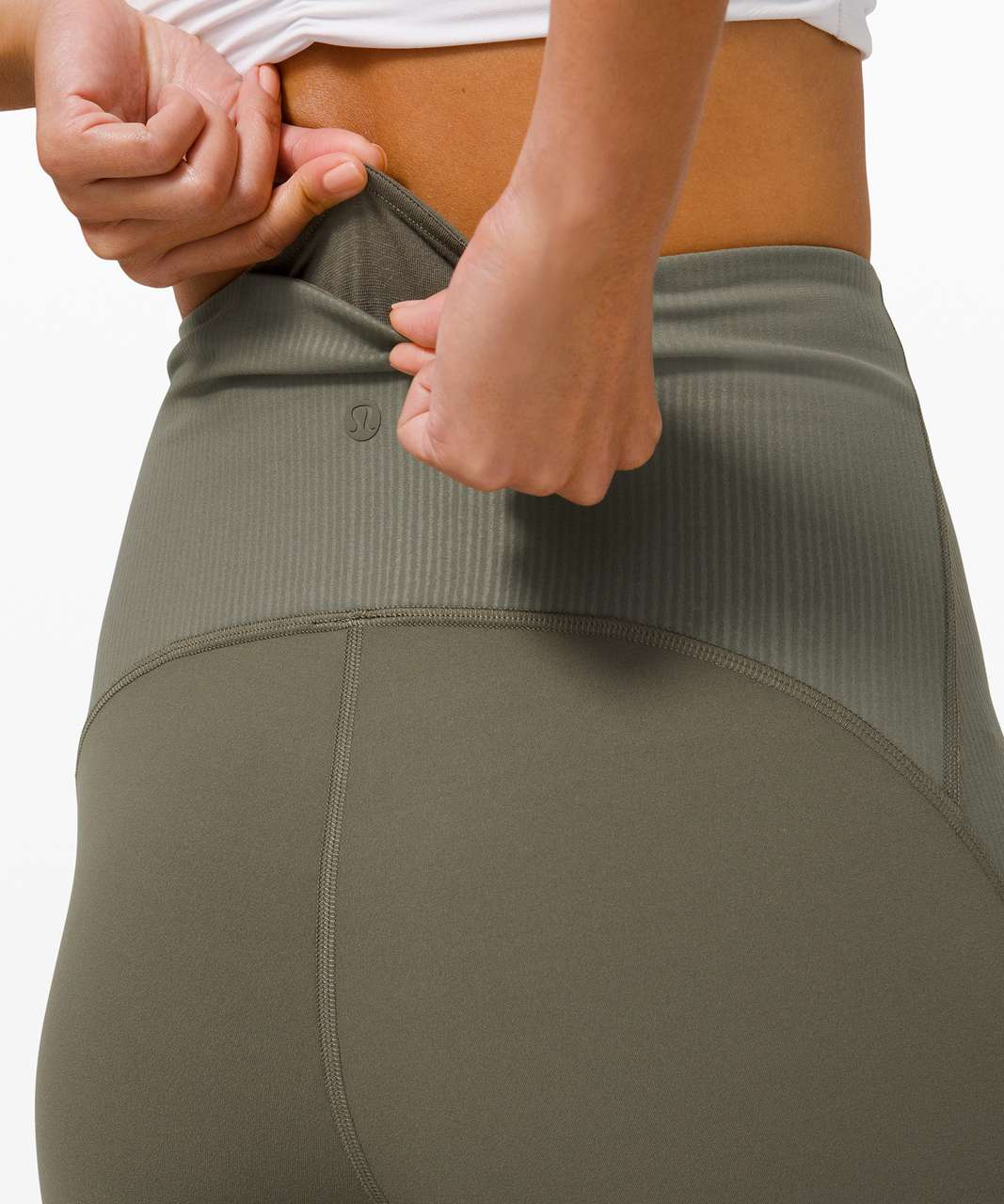 Lululemon Blissful Bend Super High-Rise Short 8" - Army Green