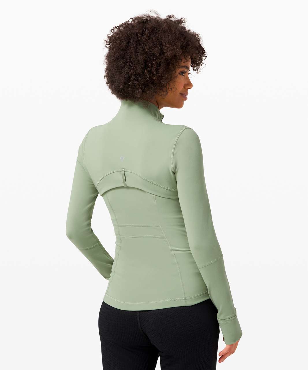 Lululemon Runderful Long Sleeve Rulu *Brushed - Willow Green - lulu fanatics