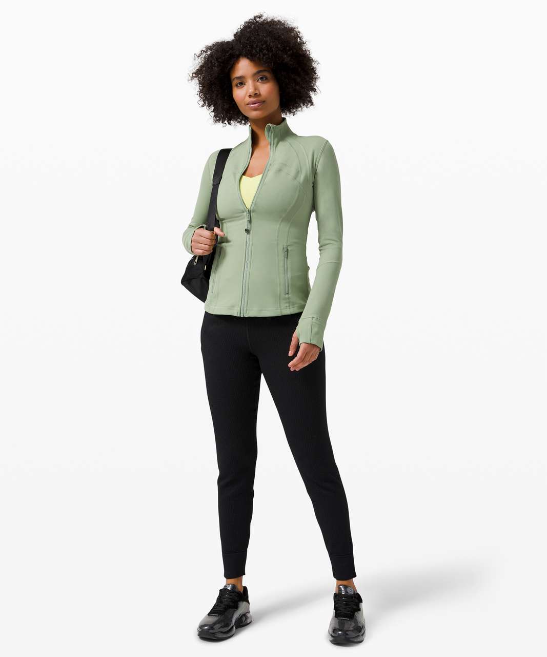 WMTM find! Gifted myself with it to celebrate going down a size. Wunder  Train and define jacket in willow green 😍 : r/lululemon