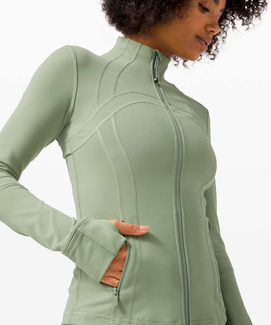 Lululemon Seamless Training Jacket - Tidewater Teal / Tidewater Teal - lulu  fanatics