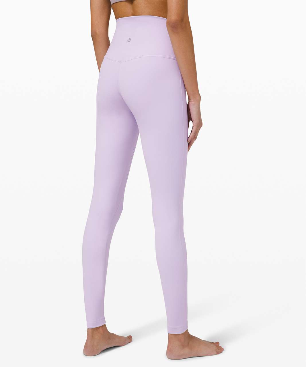 high-waisted, double lined lavender lululemon full length leggings