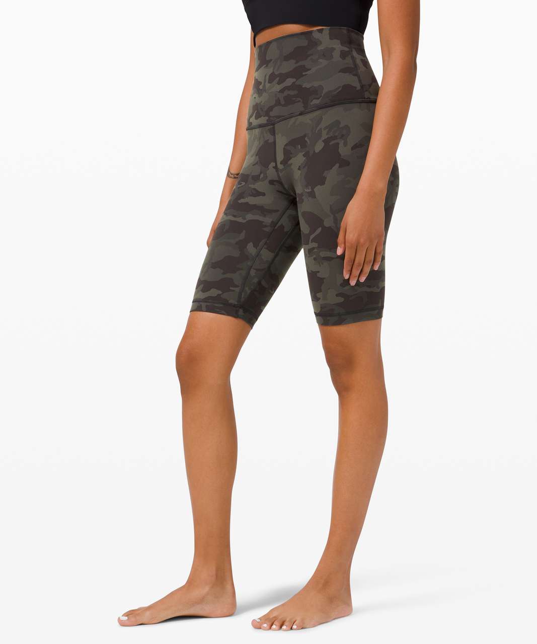 Lululemon Align Super High Rise Short *10" - Incognito Camo Multi Gator Green